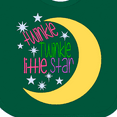 thumbnail image 4 of Inktastic Twinkle Twinkle Little Star with Yellow Moon Boys or Girls Baby Bib, 4 of 4