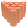 thumbnail image 1 of Kraft Paper Tubes With Lids Cylindrical Shape Tea Spice Storage Protection 10Pcs, 1 of 4