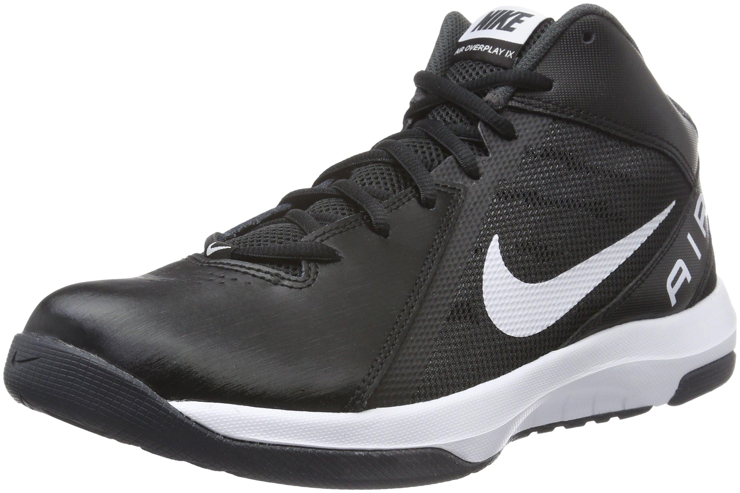 Húmedo Adaptabilidad otoño Nike Men's The Air Overplay IX Black/White/Anthracite/Dark Gry Basketball  Shoes - Walmart.com