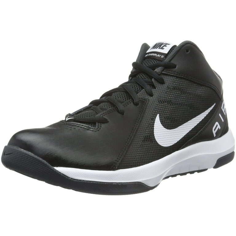 Húmedo Adaptabilidad otoño Nike Men's The Air Overplay IX Black/White/Anthracite/Dark Gry Basketball  Shoes - Walmart.com