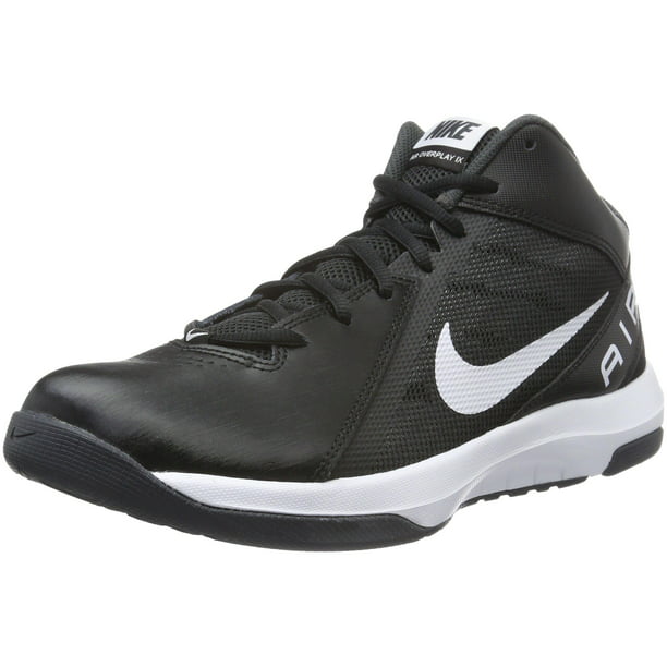 cuota de matrícula importar Conceder Nike Men's The Air Overplay IX Black/White/Anthracite/Dark Gry Basketball  Shoes - Walmart.com