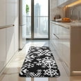 thumbnail image 4 of Black Christmas Snowflake Pattern Kitchen Rug Mat,Kitchen Runner Rugs Non Skid Washable,Decorative Kitchen Floor Mats for Kitchen,Sink,Laundry,17"x47.2", 4 of 7