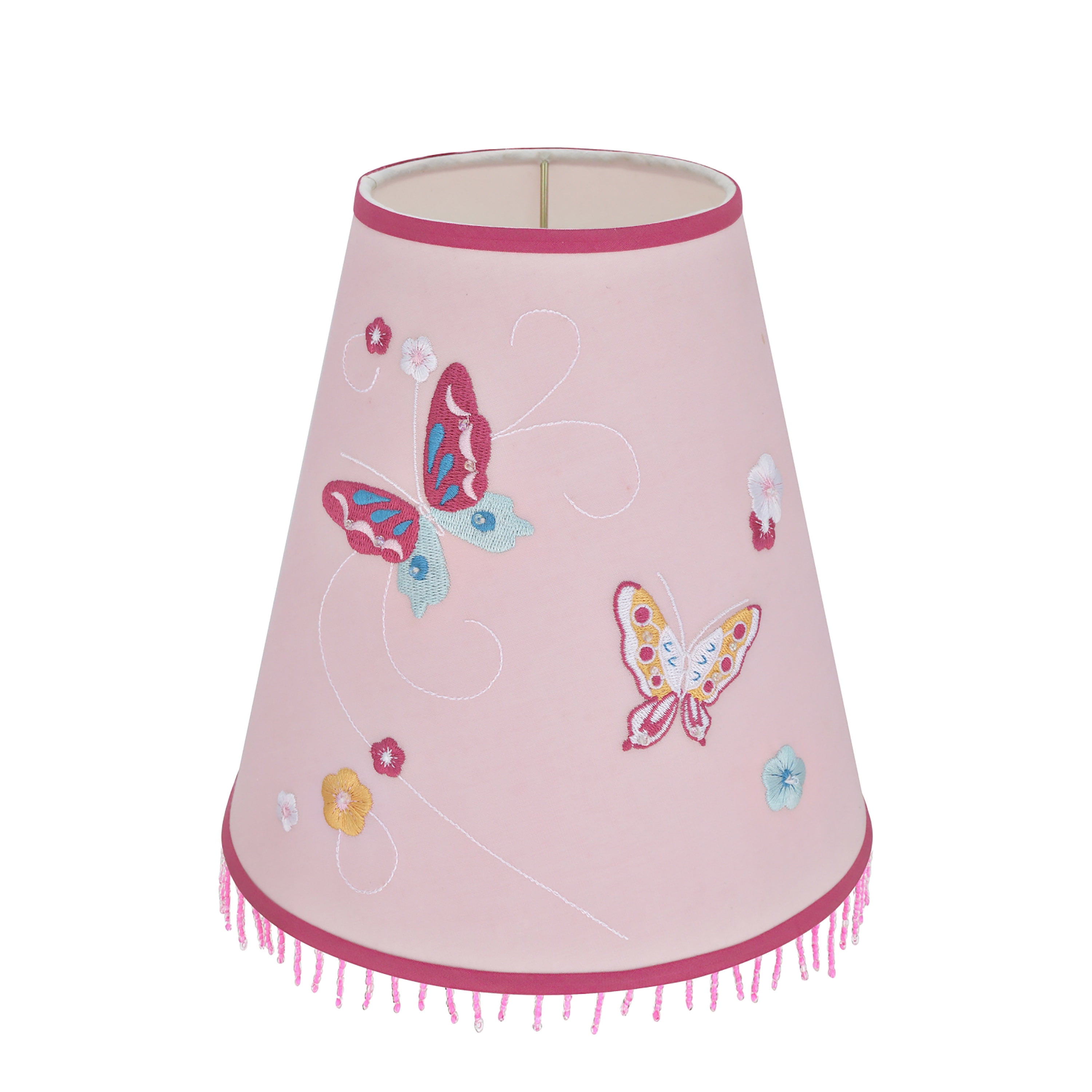 Aspen Creative 58826 Transitional Hardback Empire Shaped UNO Construction Lamp Shade in Pink, 8" wide (4 1/4" x 8" x 8 1/4")