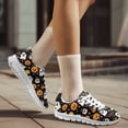 thumbnail image 3 of COEQINE Women Halloween Running Shoes White Sole Sneakers Hiking Casual Training Athletic Shoes Fitness Footwear, Funny Witch Ghost Pumpkin Bat, 3 of 7