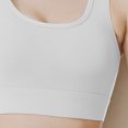 thumbnail image 4 of Women Bras Breasted Back Running Fitness Yoga High Strength Shock-proof Bra Sports Underwear Wireless Bra White S, 4 of 4