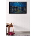 thumbnail image 2 of Starry Night over The Rhone by Vincent van Gogh Wall Poster, 22.375" x 34", Framed, 2 of 2