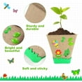 thumbnail image 3 of 50 Set Garden Paper Pot Craft Kit, Biodegradable Seed Starter Pots with Adhesive Foam Stickers and Pots Labels, Seed Starter Pots for Kids Spring Summer Early Graduation DIY Crafts, 3 of 7