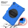 thumbnail image 2 of Allytech iPad mini Case for Kids, iPad mini 5 Cover, iPad mini 1 2 3 4 Case, Silicone 360 Rotating Hand Strap Kickstand Shoulder Strap Kids Friendly Cover for Apple iPad mini 1 2 3 4 5, Blue/Black, 2 of 6
