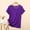 Purple, variant on FengLS Summer T-Shirt for Women Soft Comfortable Casual Wear Modal Tops Round Neck Short Sleeves Regular Tops Athleisure Daily Wear Tee
