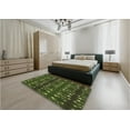 thumbnail image 5 of Ahgly Company Machine Washable Indoor Rectangle Transitional Dark Forest Green Area Rugs, 6' x 9', 5 of 7