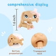 thumbnail image 6 of Minilps Pet Toy Dachshund #909 with Collar Bowknot Accessories,Collectible Mini Toy Figurines, 6 of 9