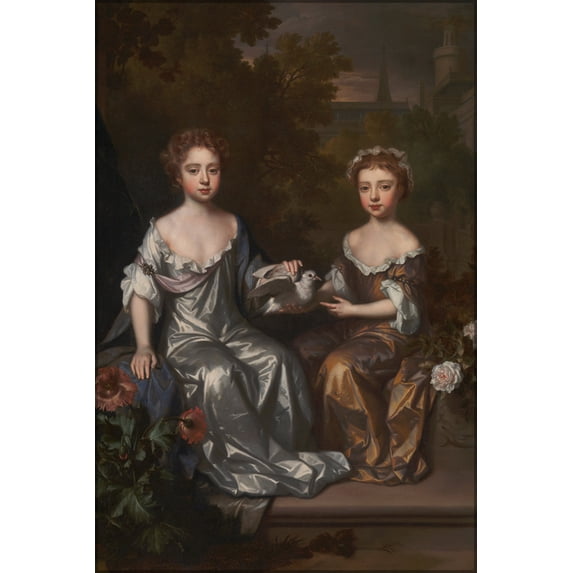 24"x36" Gallery Poster, Portrait of Henrietta and Mary Hyde by willem wissing