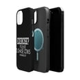 thumbnail image 2 of DistinctInk MagSafe Tough Case for Apple iPhone 14 Plus (6.7" Screen) - Exercise? Please I Chase Cows - Shockproof Protection, 2 of 6