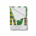thumbnail image 2 of Mardi Gras Soft Flannel Fleece Blanket, Lettering with Traditional Patterns Dots Checkered Motif Lily Flowers, Cozy Plush for Indoor and Outdoor Use, 70" x 90", Purple Green Yellow, by Ambesonne, 2 of 6