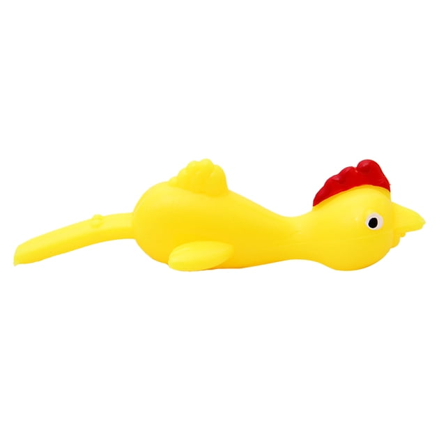 Eyection Chick Descompresión Stretchy Flying Lanzamiento Slingshot Yellow Chicken Student Regalo pegajoso Foli Inevent FN009878-01