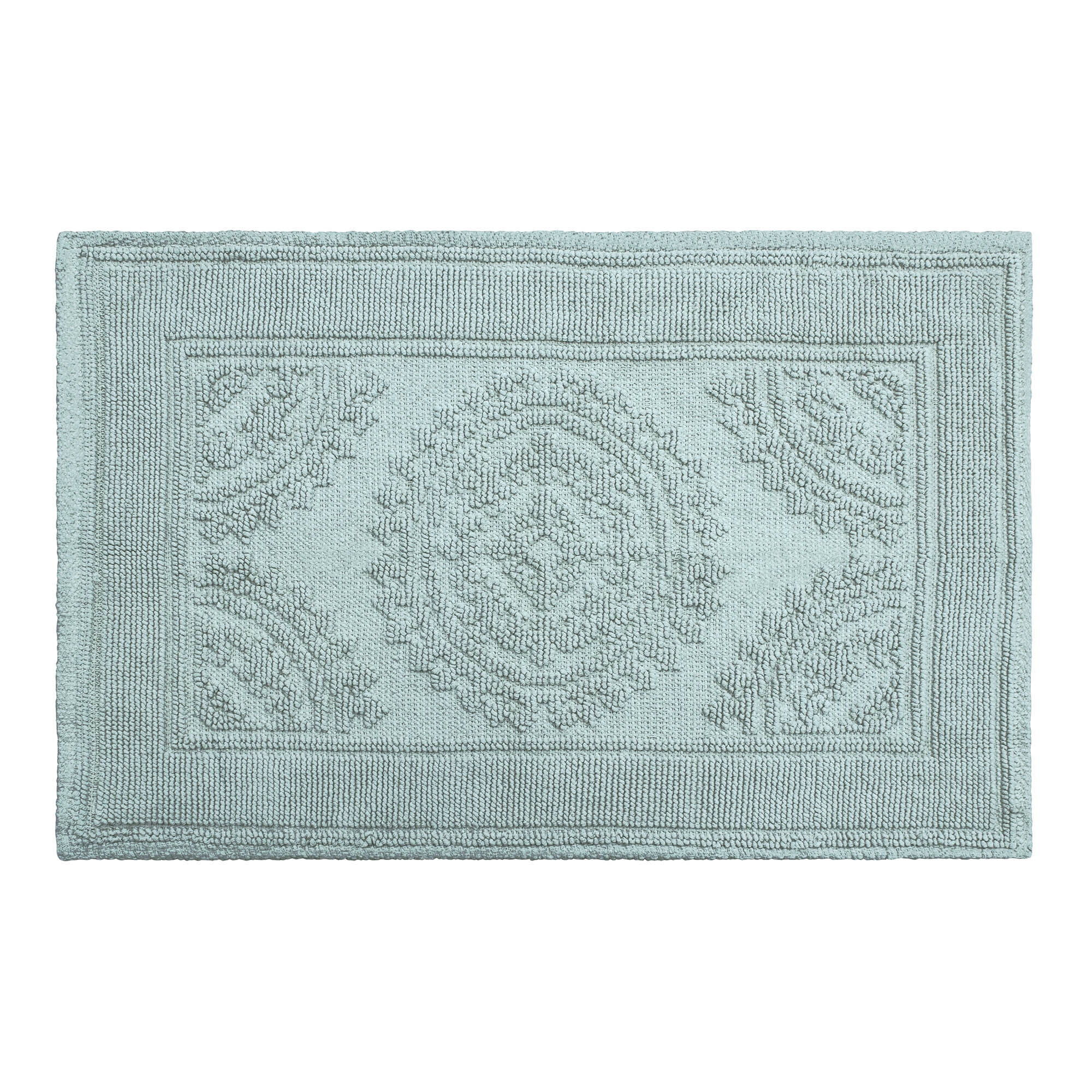 Marine Blue, Medallion, 17x24 in Bath Rug, Jean Pierre