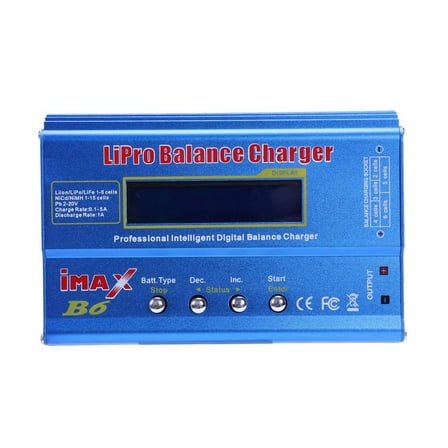B6 Digital LCD RC Lipo NiMh Battery Balance Charger