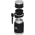 thumbnail image 2 of Stanley Adventure To-Go Black Glow Food Jar + Spork 10-10835-001, 2 of 5