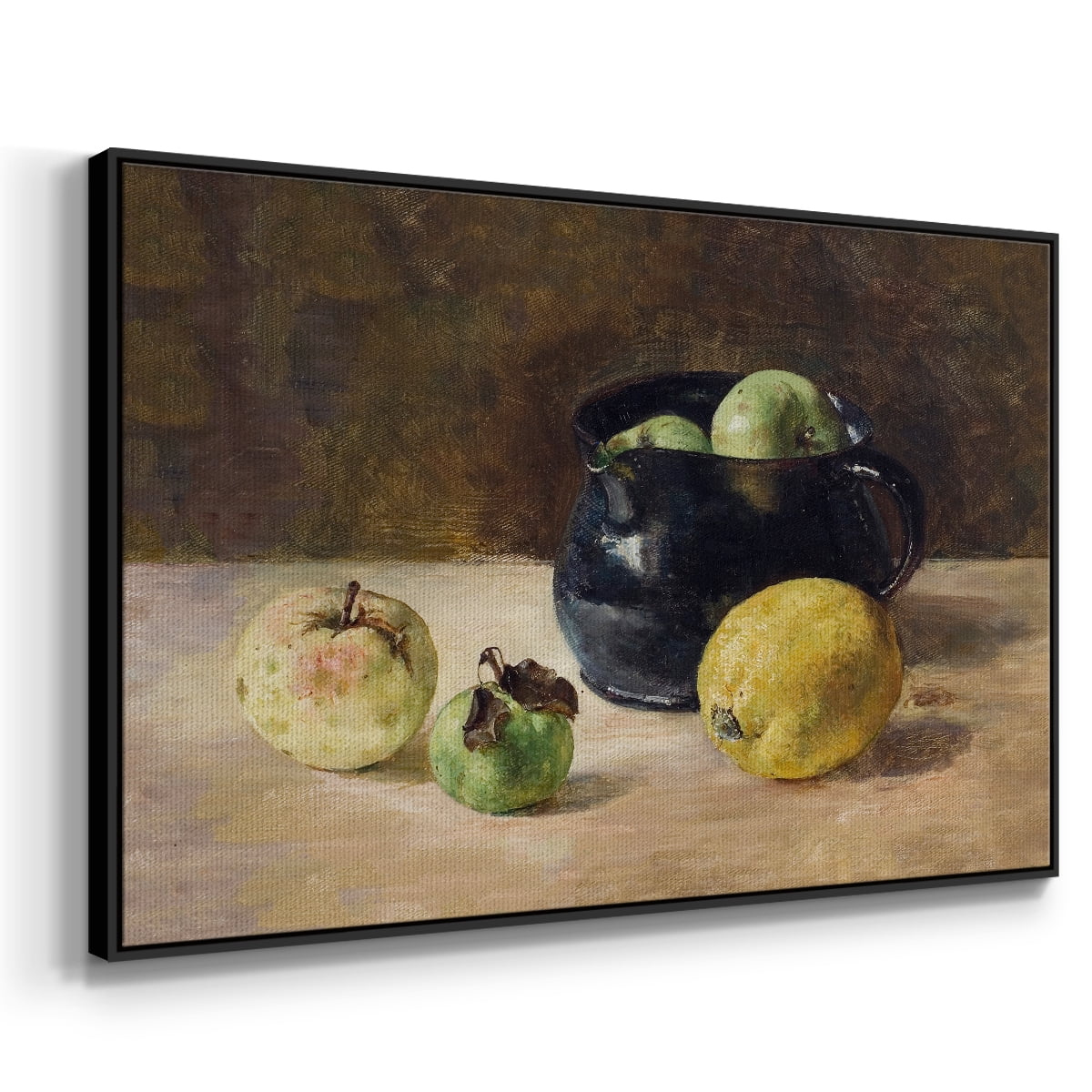 Vintage Botanical Print-LXVI By Wexford Home Framed in Black Wood Gallery Wrapped Canvas 25 in. x 37 in.