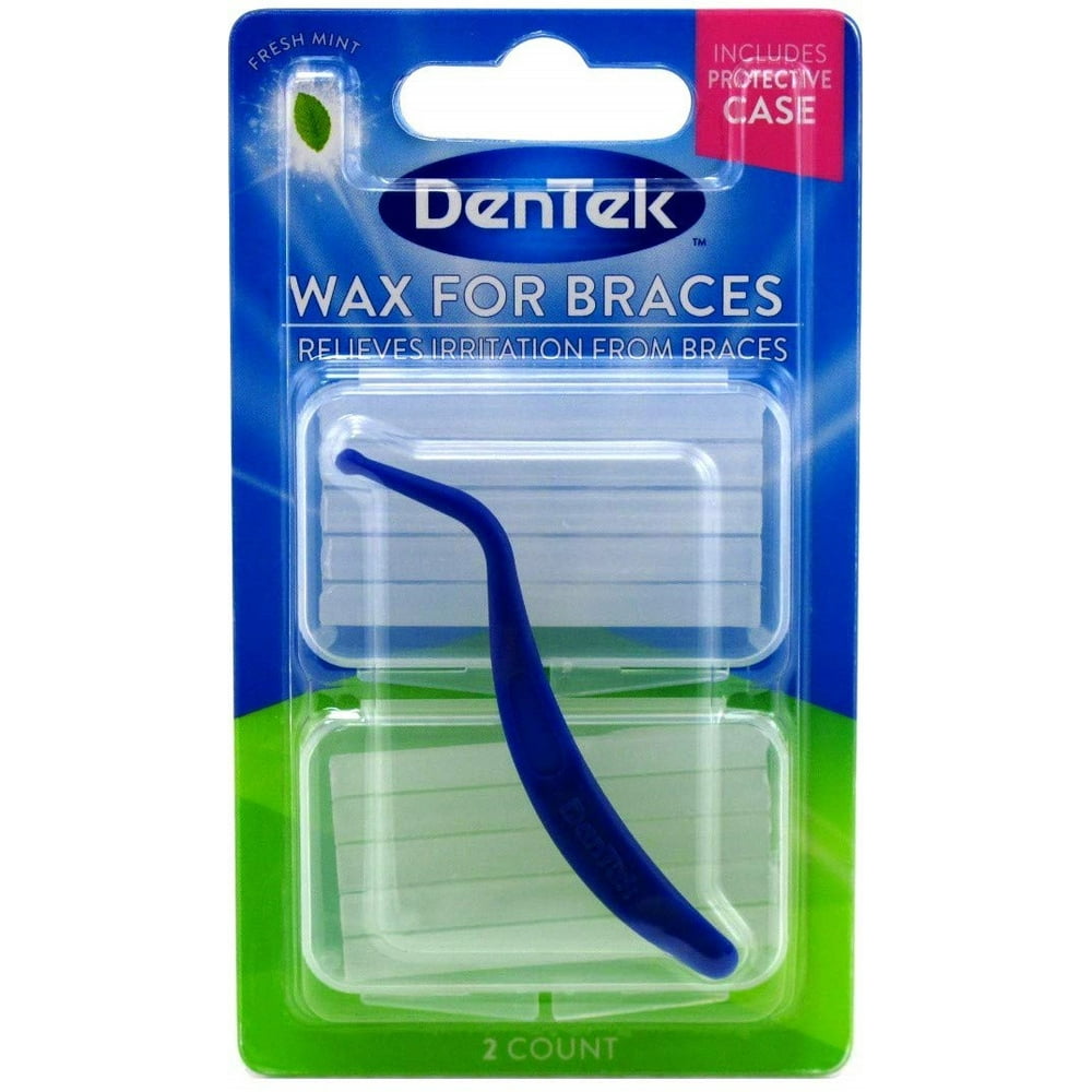 DenTek Wax For Braces 1 Each (Pack of 2)