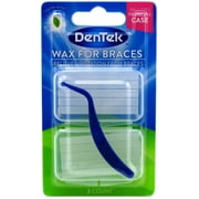 DenTek Wax For Braces 1 Each (Pack of 2)