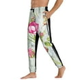 Balery Vintage Wood Background with Floral Pattern Joggers for Men