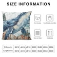thumbnail image 5 of Orinice  Pack of 1Whale Decor Throw Pillow Covers, Soft Ocean Marine Square Cushion Case Set for Couch Sofa Bedroom Living Room, Nautical Sea Creatures Pillow Cases Pillowcases, White, 5 of 5
