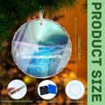 thumbnail image 2 of Christmas Xmas Ornament of Aurora Northern Lights Ornaments for Travel Keepsake 3" Premium Crystal Glass Christmas Ornament Vacation Memory Souvenir Xmas Tree Gift Ornaments, 2 of 3