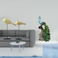 thumbnail image 2 of Estatuas de pájaros,Estatuas de pájaros de madera,decoración del hogar,decoraciones de pájaros,Figura de escritorio,Estante de estatua de pavo real para escritorio,decoración del, 2 of 8