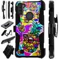 thumbnail image 1 of WORLD ACC LuxGuard Holster Case Compatible with Samsung Galaxy A11 Hybrid Phone Cover (Pineapple Party), 1 of 1