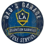 LA Galaxy 12" x 12" Dad's Garage Sign