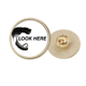 thumbnail image 1 of Broche de oro metálico circular, 1 of 3