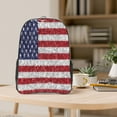 thumbnail image 5 of Rocae America Flag Glitter for 16inch Clear Backpack Transparent School Backpack for Women Men, Capacity Clear Bag for College, Travel, 5 of 7