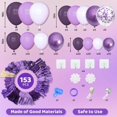 thumbnail image 2 of Kit de guirnaldas con forma de arco con forma de globo, color morado, 153 unidades, 18, 12, 10 5 pulgadas, 2 of 7