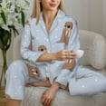 thumbnail image 6 of Fotbe Playful Walrus Wonders Pattern Long Sleeve Pajama Set for Women,Sleepwear Set,2-piece Loungewear Set,Soft PJs Comfy Nightwear with Pockets -XX-Large, 6 of 7
