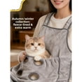 thumbnail image 6 of Warm Fleece Pet Grooming Apron with Adjustable Cat Bib Nail Trimming Scratch Resistant for Cat Lovers and Pet Shops, 6 of 8