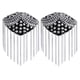 thumbnail image 1 of 1 par de borla remache hombro hombro hombre fresco disfraz marca hombro moda remache hombro placa plata, 1 of 6