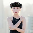 thumbnail image 5 of Dytern Winter,1pc Fall and Winter Sparkly Beret Sequined Beret Fashion Shimmer Hat for Women, 5 of 11