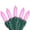 Pink, variant on Northlight LED Mini Christmas Lights - Purple - 16.25' Green Wire - 50ct