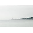 thumbnail image 2 of Schlabach, Sue 24x17 White Modern Wood Framed Museum Art Print Titled - Foggy Lighthouse, 2 of 4
