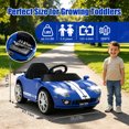thumbnail image 3 of Xuanlur 12V Licensed Ford GT Kids Ride on Toy, 12V Battery Powered Electric Car w/Remote Control, 4-Wheel Suspension, 3 Speed, Battery Display, LED Lights, Ride on Car for Toddler 1-5 Years, Bule, 3 of 7