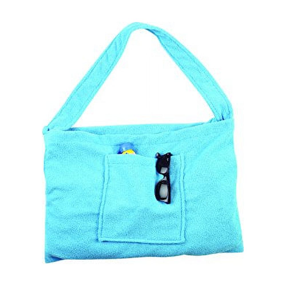 Beach Lounge Chair Cover Towel Tote Bag - Blue - image 3 of 3