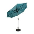 thumbnail image 2 of Polytrends 9' Solar Lighted Patio Umbrella with Bronze Base Turquoise, 2 of 5