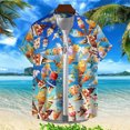thumbnail image 3 of Camisa hawaiana con estampado 3D de helado para hombre, blusa con gráfico costero, camisas de manga corta para playa, surf, vacaciones de verano, 3 of 4