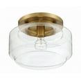 thumbnail image 5 of X3112-SB Craftmade Lighting Peri - 1 Light Flush Mount-Satin Brass Finish, 5 of 7