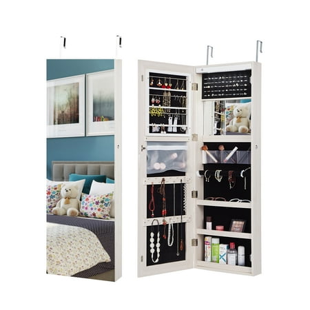 Erommy Jewelry Organizer Jewelry Cabinet Frameless Full Length