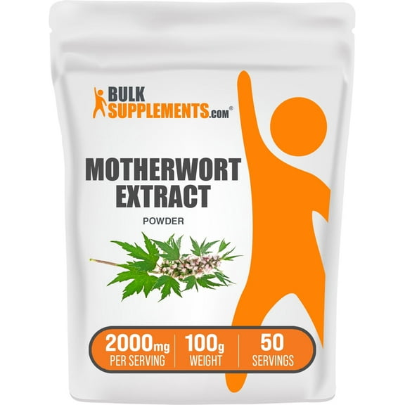 BulkSupplements.com Motherwort Extract Powder, 2000mg - Herbal Supplement - Antioxidants Supplement (100g- 3.5 oz)