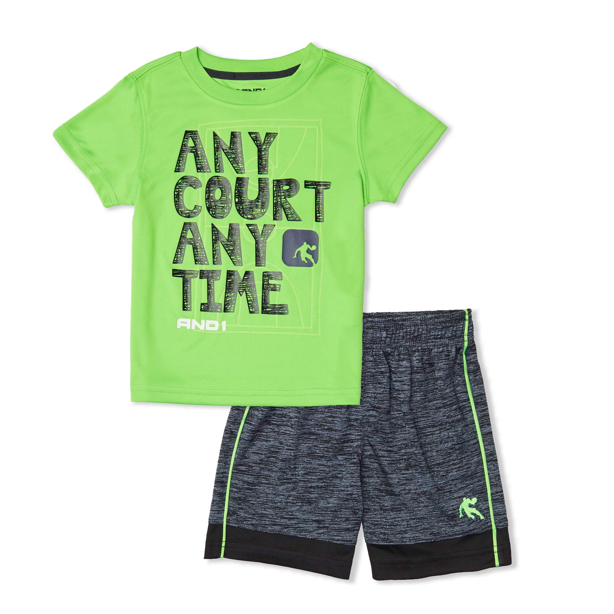 Toddler Boy Graphic T-shirt & Jersey Shorts, 2pc Active Outfit Set ...