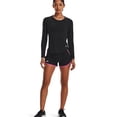 thumbnail image 3 of Shorts para correr Fly By 2.0 para mujer de Under Armour, negro y rosa, talla 3XL, 3 of 8