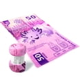 thumbnail image 4 of Frazada Ajolote Cobija Billete $50 pesos Individual Mi Mantita Mx, 4 of 4